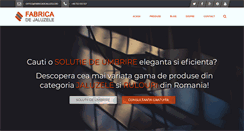 Desktop Screenshot of fabricadejaluzele.ro